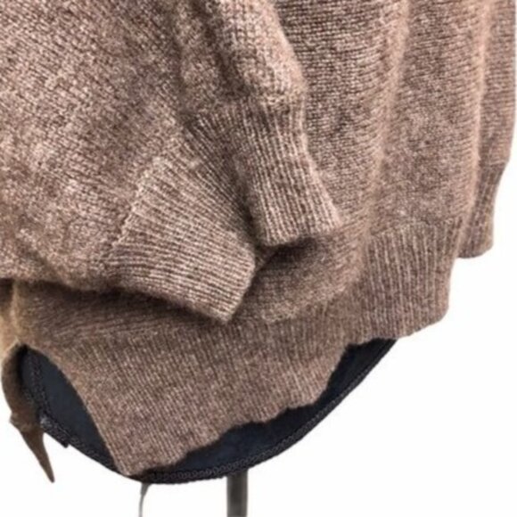 BCBGMaxazria Kennedy Dolman Sleeve Hi-Lo Wool & Yak Blend Sweater | Extra Small - Picture 6 of 9